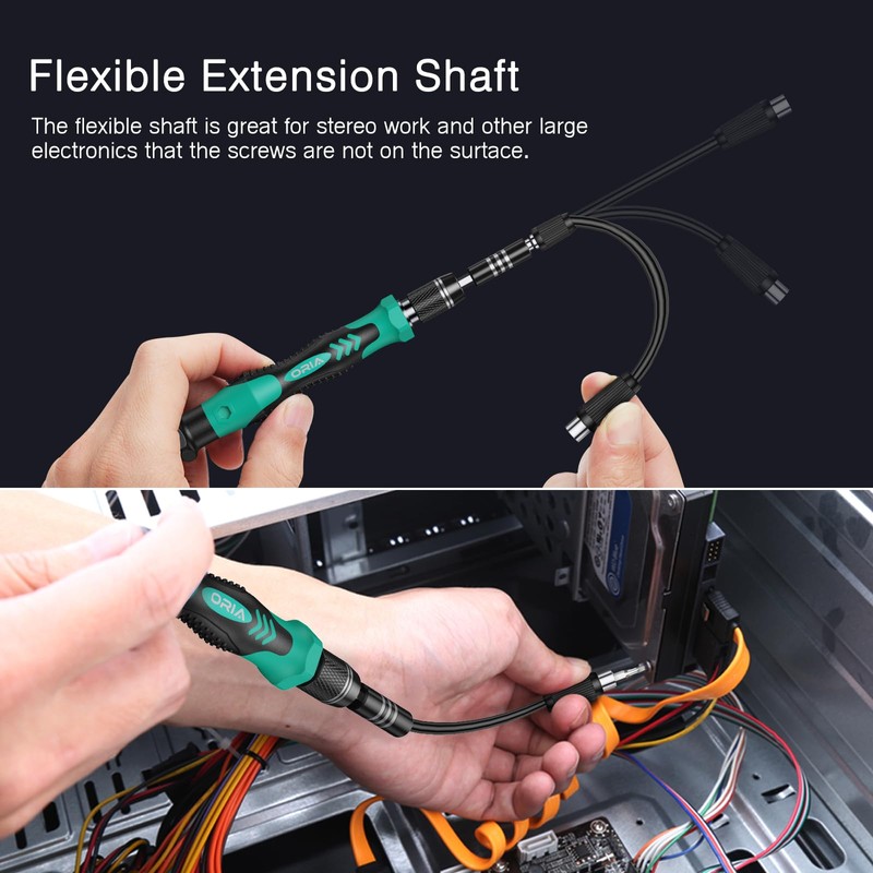 ORIA Small Screwdriver Set, 61 in 1 with 57 Bits