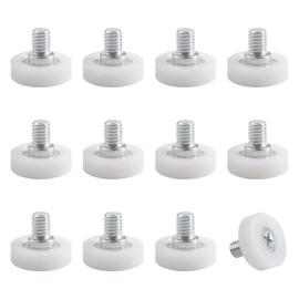 UFURMATE Drawer Roller, 12Pcs 19mm Diameter POM Plastic Cabinet Drawer Slides Wheels Drawer Positioning Rollers Drawer Roller Slide Guides Pulleys for Furniture DIY Replacement