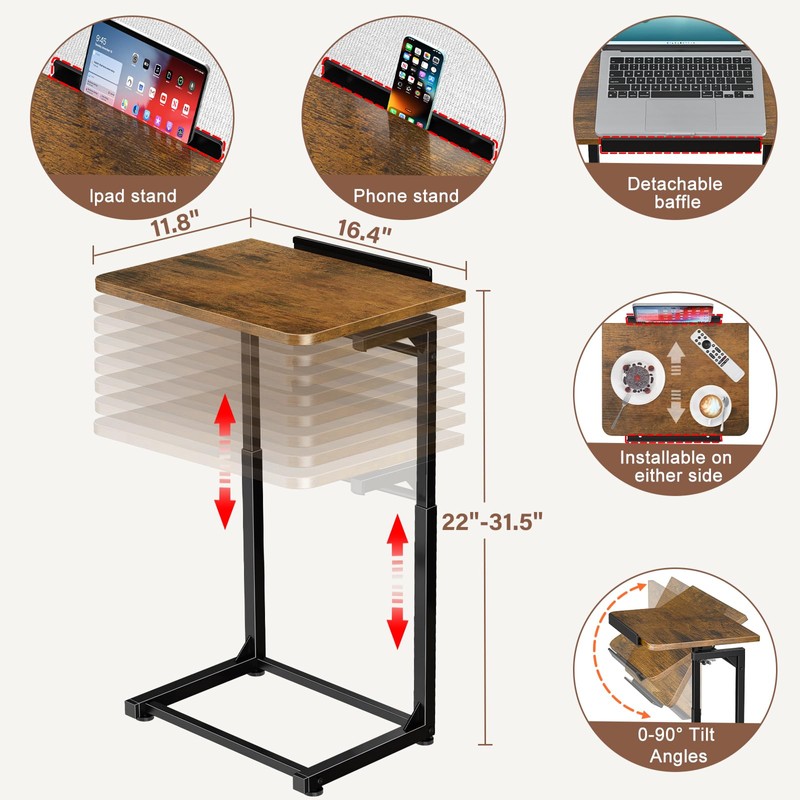 Tv Tray Table Set of 2, Living Room Table Sets