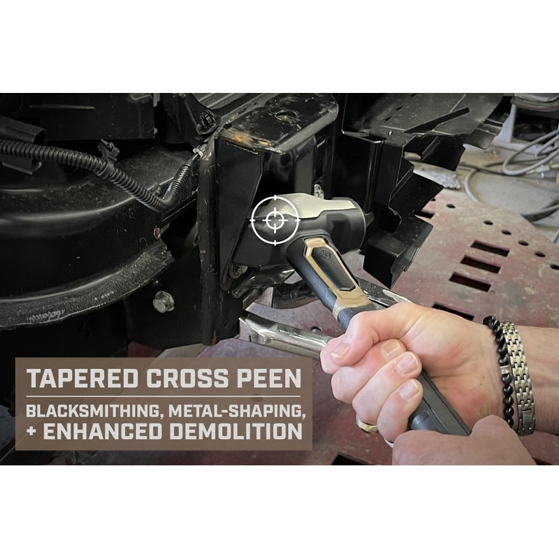 Spec Ops Tools Blacksmith Hammer, 4 lb Sledgehammer with Removable