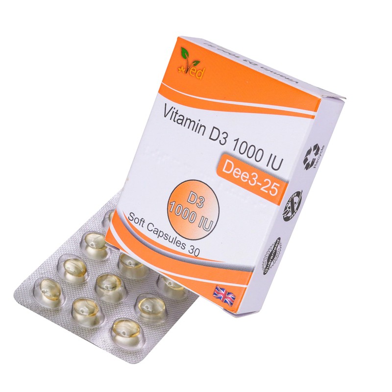 VED Vitamin D3 1000 IU SOFTGEL | 30 Days Supply