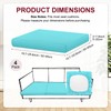 4-Pack Outdoor Cushion Covers, Stretch Patio Cushion Replacement Slipcovers for