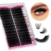 FADLASH Lash Clusters DIY Lash Extensions 80D Eyelash Clusters Cat