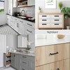 Hysgscwd 10PCS 3.8-inch Drawer Handles, Matte Black Cabinet Handles, Hardware,