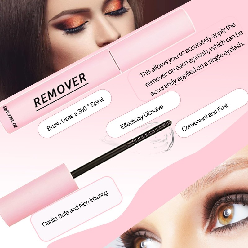 2Pcs Lash Remover for Lash Extension,Cluster Lash Glue Remover Individual