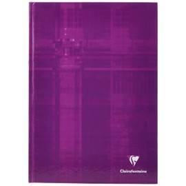 Clairefontaine - Ref 9040C - Hard Cover Notebooks (96 Sheets) - A4 Size, Plain Ruling, 90gsm Brushed Vellum Paper, Laminated Card Cover - Random Colour Cover