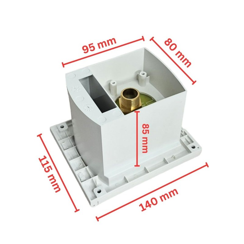 Marvix External Shower Point Water Outlet Socket White & Trigger