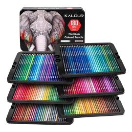 Set 180 Lápices De Dibujo De Colores Metálicos Grafito Kalou                                                                                          