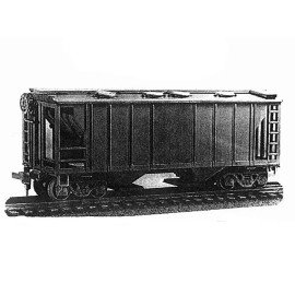 Roundhouse RCR - HO PROJECT 34FT COVERED HOPPERS UN-DECORATED, 3 cars included