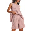 Tomosc Womens 2 Piece Lounge Set Casual Summer Outfits Sleeveless