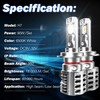 CENMOLL H7 Led Headlight Bulb, 90W 18000LM 500% Brightness 360