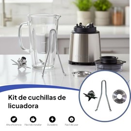 KESOTO Kit de Cuchillas de licuadora, Piezas de licuadora de exprimidor de Cocina de Cuchillo de Repuesto para de Tarro de 2L