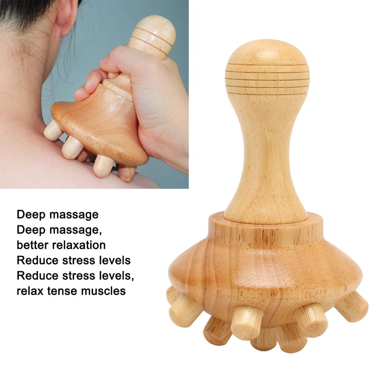Octopus Wood Massager Reduce Stress Levels Wood Theraphy Massager for