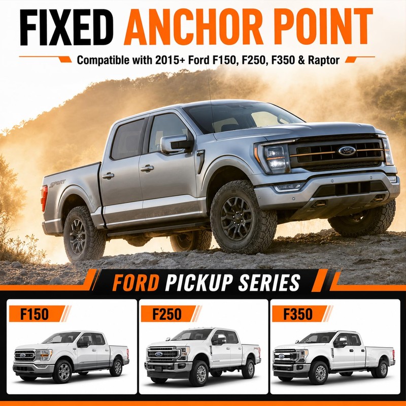 TRUSOON 4PCS Boxlink Tie Down Anchors for 2015-2026 Ford F150