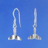 Unique Pretty Hawaiian Whale Tail Earring, Sterling Silver Whale Tail