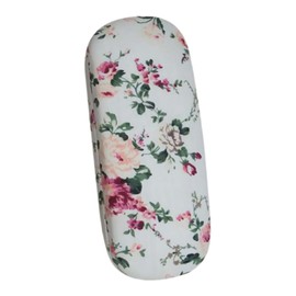 ULTECHNOVO Sunglasses Storage Box Hard Shell Eyeglass Case for Men Women Vintage Print Eyewear Holder Cleaning Cloth Travel-Friendly Protects Lenses Frame Practical for Keys Cards