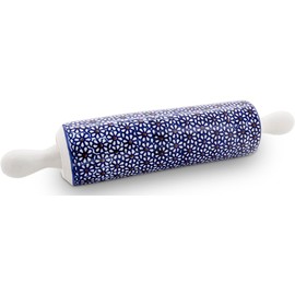 Bunzlauer Keramik Rolling Pin Rolling Pin - Ergonomic Handles, Full Ceramic, Axle-Free, Decor 120