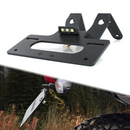 Xitomer Fender Eliminator Compatible with KLR650 2025 2026 2024 2023 2022 KLR650 2022-2025, License Plate Bracket Fit for KLR 650 Accessories Tail Tidy with LED Light