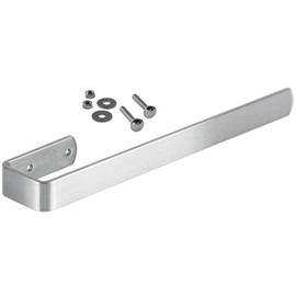 Gedotec Peli Towel Rail Bathroom Towel Rail Matt Brushed Stainless Steel 1 Piece Towel Rail for Screwing Length 340 mm Rail for Cabinet Mounting - Cloth Holder Including Mounting Material