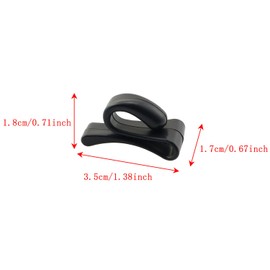 ZYAMY - 6 clips de plástico para llaves, a prueba de pérdidas, bolsa interior, carpeta interior, para bolsos, mochilas (3 x negro + 3 x blanco)