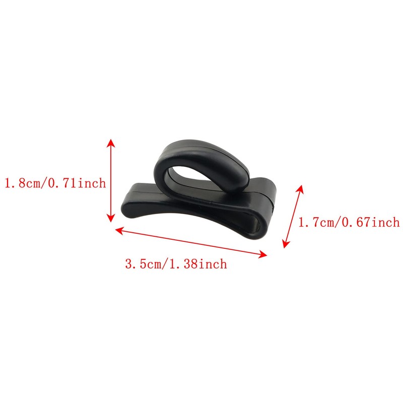 ZYAMY - 6 clips de plástico para llaves, a prueba