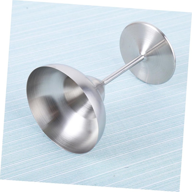 GRIRIW Stainless Steel Wine Goblet Metal Cocktail Cup for Parties