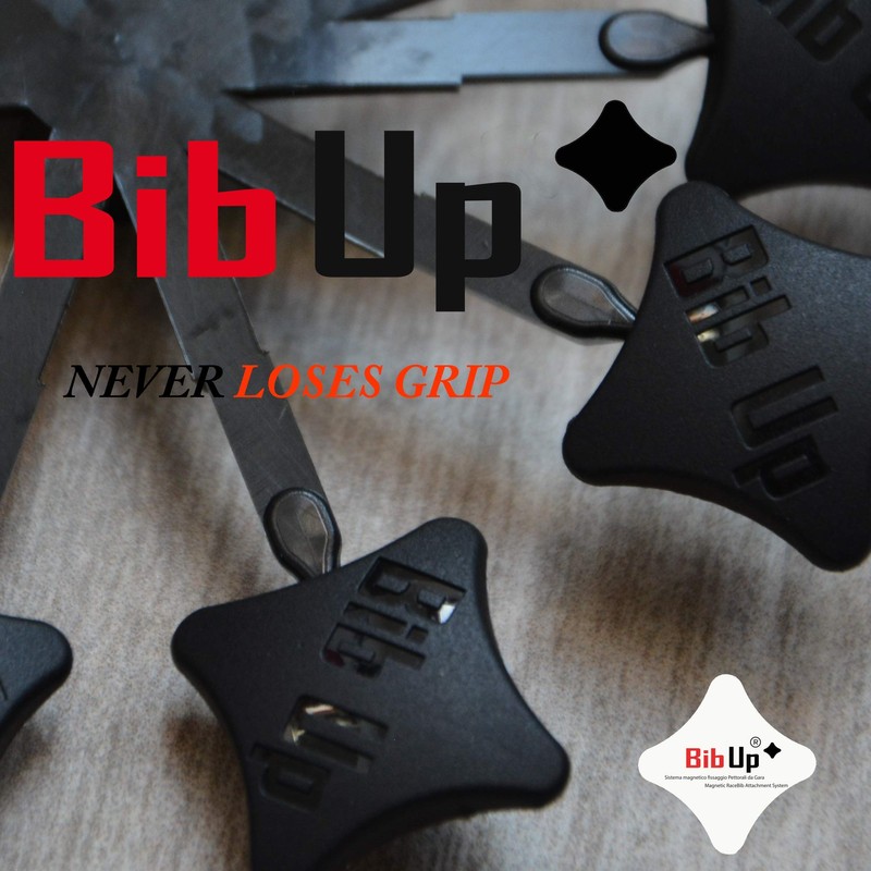 BIBUP Magnetic RaceBib Fixing System (Extra Grip Black)