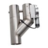 Unbranded 2 x 2'' Electric Exhaust Downpipe Y-Pipe Dual Valve