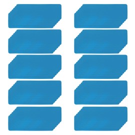 PATIKIL Magnetic Name Tag 3.15x1.18Inch, 60 Pcs Dry Erase Magnet Labels Waterproof Reusable Strips for Classroom Office Refrigerator Home whiteboard, Sky Blue