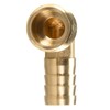 TA-VIGOR 2Pcs Brass Barb Hose Fitting, 90 Degree Elbow 12mm