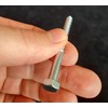 M6 Coach Screws Hex Head Width 10mm Half Thread Zinc