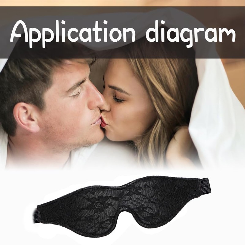 Satin Eye Mask, Soft Comfortable Silk Sleeping Cover Blindfold Tie