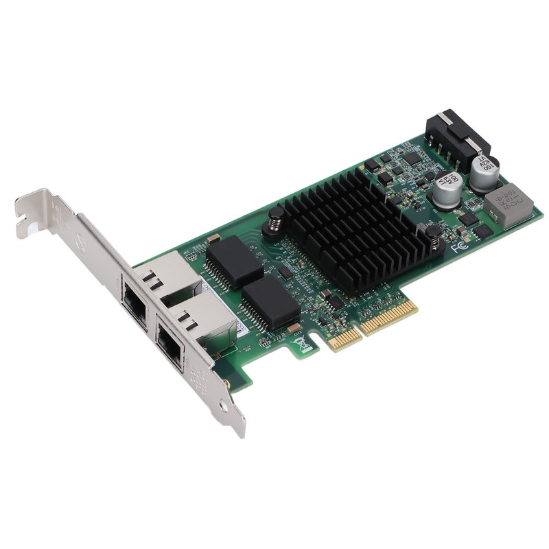 Network Card PCIE X4 Rj45 10/100/1000Mbps Gigabit Dual Port Electric