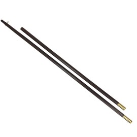 Gettysburg Flag Works 7' Solid Oak Indoor or Parade Flagpole, Made in USA, 1.25" Diameter Two Piece Pole with Gold Brass Screw Joint