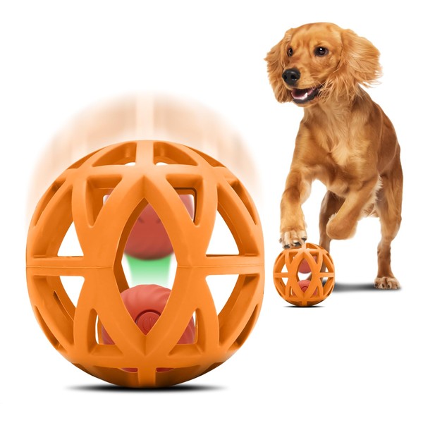 Kytujoy Interactive Dog Toy, Smart Jumping Bouncing Ball Inside Durable