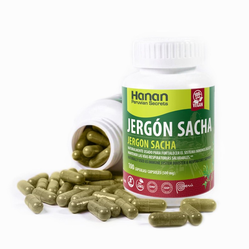 Hanan Jergon Sacha | 100 Vegan Capsules | Naturally Aids