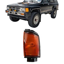 UPPARTS For 1984 1985 1986 Toyota Pickup 4Runner Turn Signal Light - Replaces Driver Side of Toyota Pickup Parking Lights - Corner Side Marker Light Includes Lens, Housing, Bulb