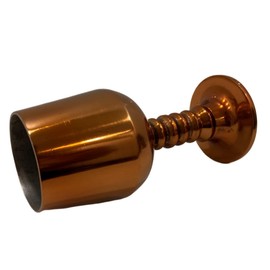 collectiblesBuy Vintage Copper Finish Stemmed Wine Goblets – Set of 2 Elegant Unbreakable Metal Glasses for Champagne, Cocktail, Whiskey Shatterproof Drinkware