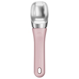 Zyliss Ice Cream Scoop - Stainless Steel Ice Cream Scoop - Dishwasher-Safe Scooper with Eco-Friendly Handle - Pink