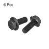 uxcell M12-1.75x30mm Hex Serrated Flange Bolts 10.9 Grade Carbon Steel