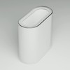 IEEK Small Waste Basket Slim Trash Can 3.2 Gallon/12L Clear