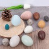 12PCS Portable Wood Simulation Eggs DIY Easter Egg for Home