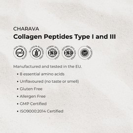 Charava Charava Collagen Powder 400 Grams, Premium Bovine Collagen Peptides Powder - High Levels of The 8 Essential Amino Acids, Collagen Supplements, Halal & Kosher, Leading UK Brand