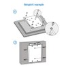 deleyCON VESA Screw Set 66 Pieces for TV Bracket Wall