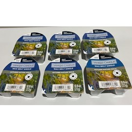 Yankee Candle Autumn Nature Walk Wax Melt Single 6 Count, Green