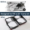 NICOSHOW 6 Set Compression Packing Cubes, Packing Cubes Travel Organizer,