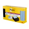 Post-it Note Dispenser, Modern Black, Pack Includes Dispenser and 3