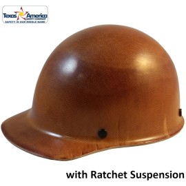 MSA Skullgard Cap Style with Ratchet Suspension - Natural Tan - Protective Edge