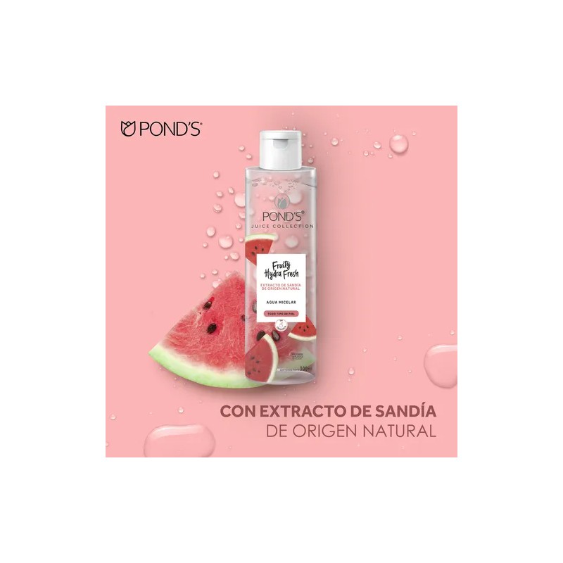 Pond’s Fruity Hydra Fresh Agua Micelar de Sandía, Remueve Maquillaje
