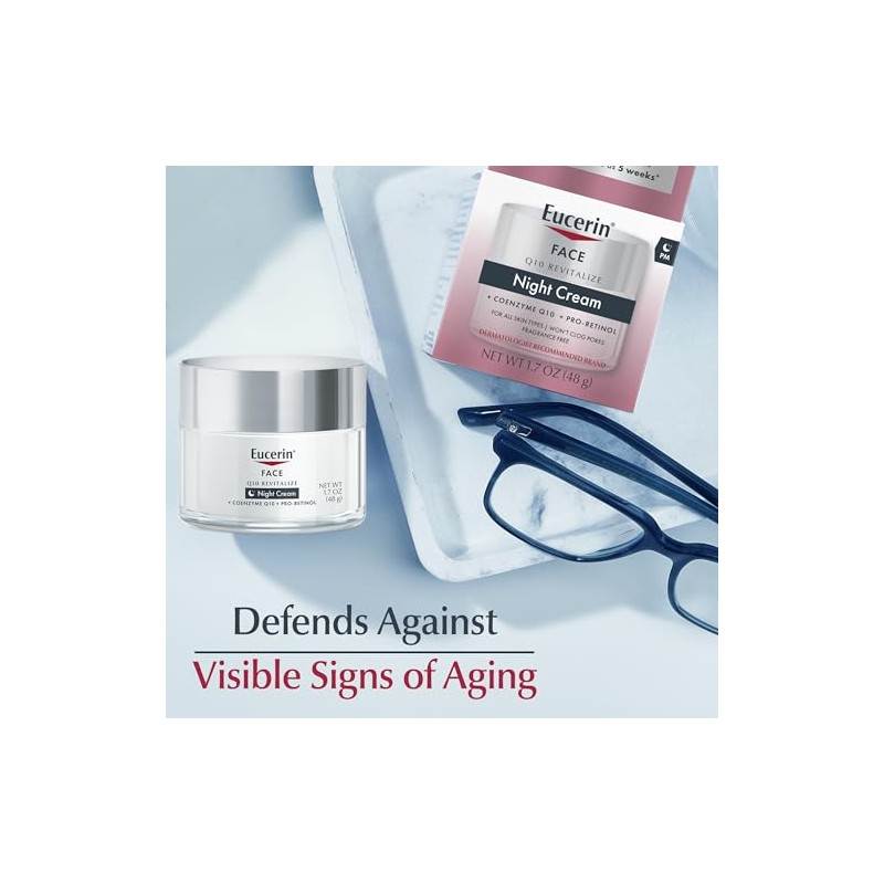 Eucerin, Crema antiarrugas de noche con CoQ10 y pro retinol,
